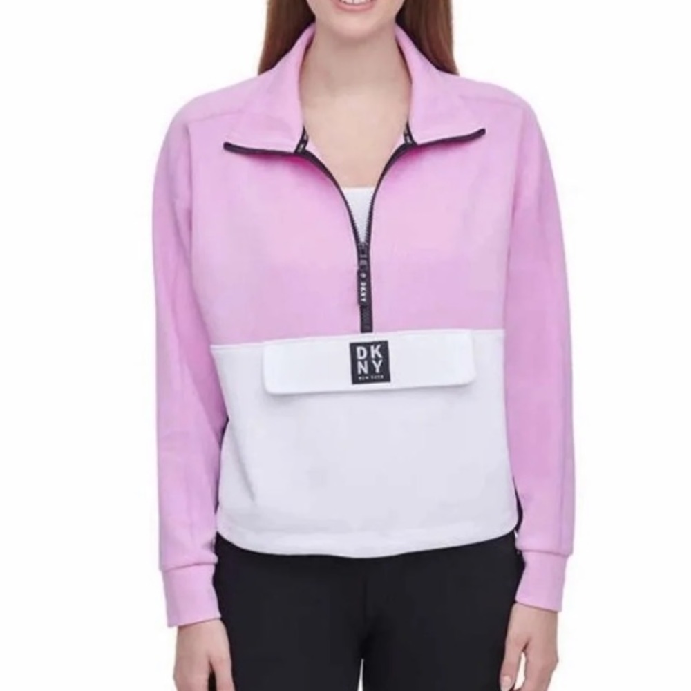 DKNY Pullover Sweater w/Drawstring